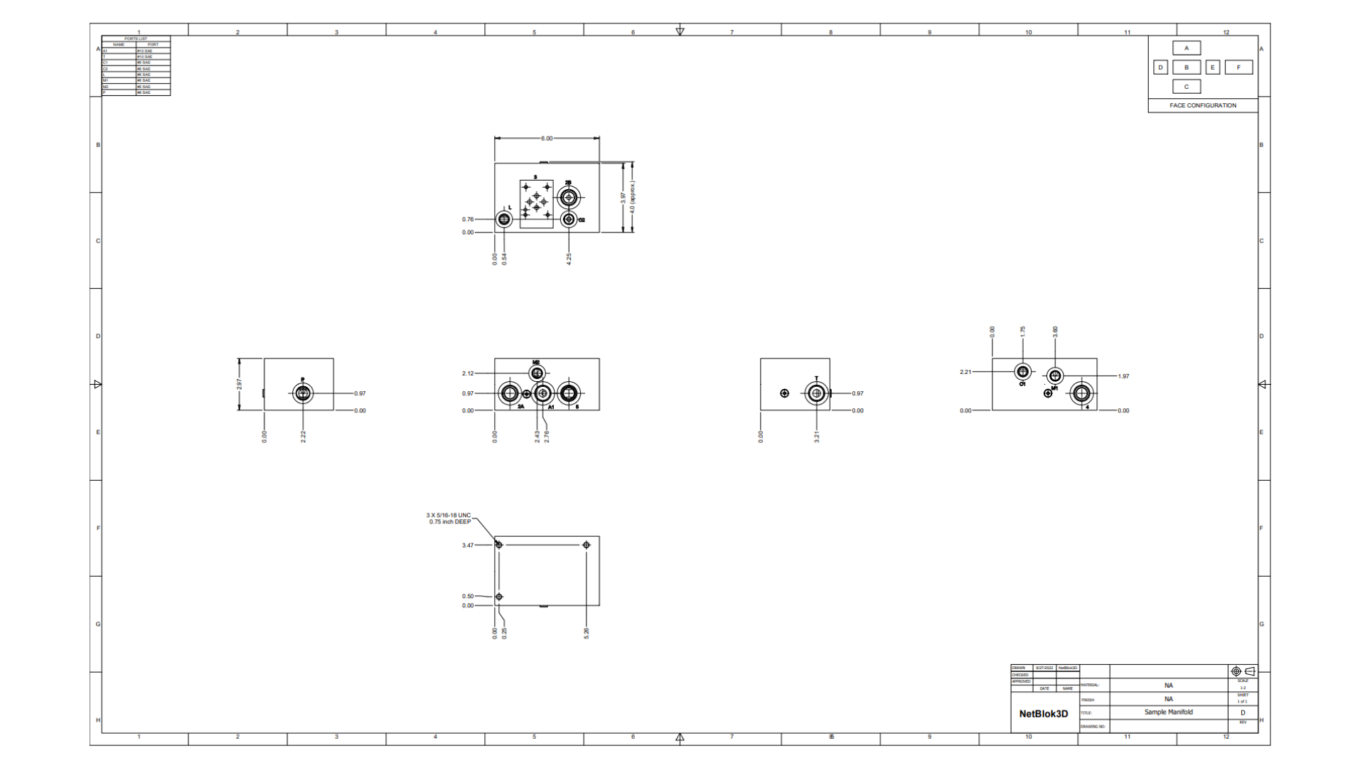 Netblok3d cloud based hydraulic manifold design